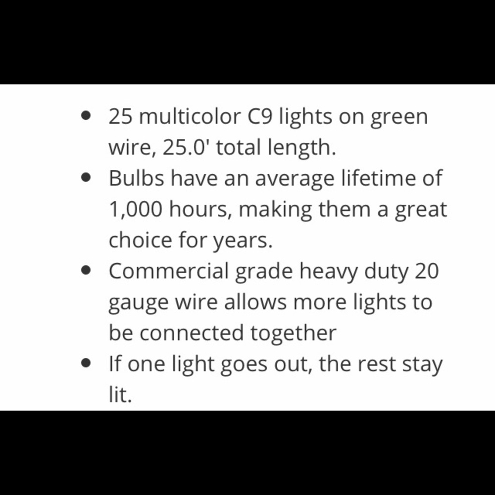 NIB-Holiday Multi Color Lights - Picture 6 of 8
